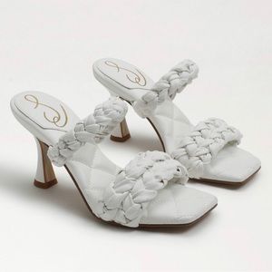 Sam Edelman Women’s Meghan Heeled Sandal in White